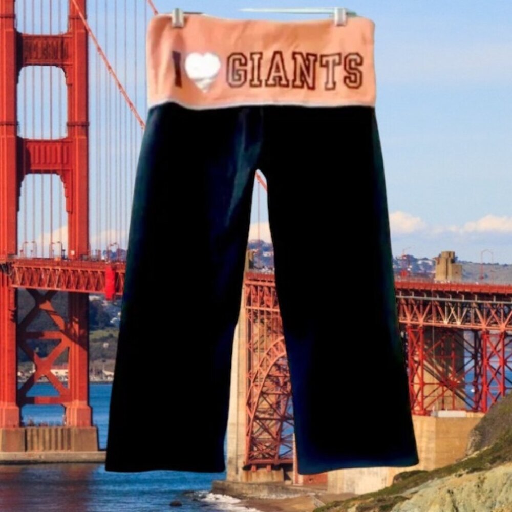 Victorias Secret Crop Pants San Francisco Giants Baseball Womens Medium